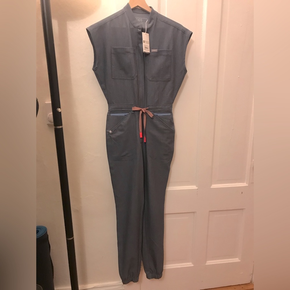 Heather Denim jumpsuit scrub